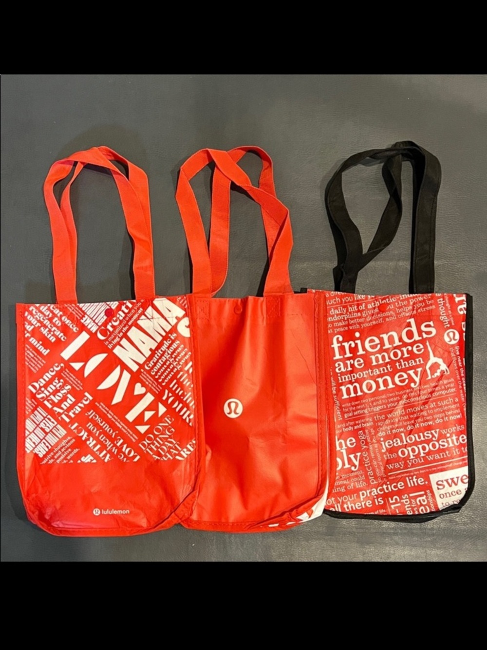 lululemon Reusable Shopping Tote Bags Set of 6 - Picture 3 of 6